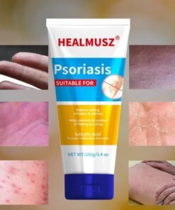 HEALMUSZ 100g Herbal Psoriasis Cream Antibacterial Psoriasis Cream with Herbal Ingredients for Relieve Psoriasis Skin Itching Inhibit Fungal Infection Psoriasis Treatment Cream Lotion