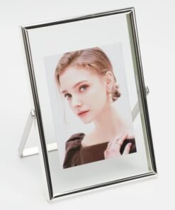 AhaGo Silver Floating Frame (4""x6""  Vertical)  For Picture 3.5x5  2x3  1x2  Tabletop Shelf Photo Frame  Classy Gift For Festival  Wedding  Home or Office D?cor