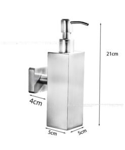 Bluejw 304 Stainless Steel Soap Dispenser Wall Hanging Hotel Shampoo Body Soap Liquid Box Black Press Soap Liquid Bottle