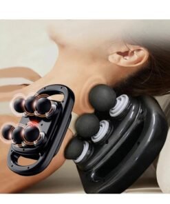 Fascia Gun Muscle Massager Gun Six Heads High Frequency Neck Waist Massage Machine Neck Shoulder Professional Fascia Massage Gun