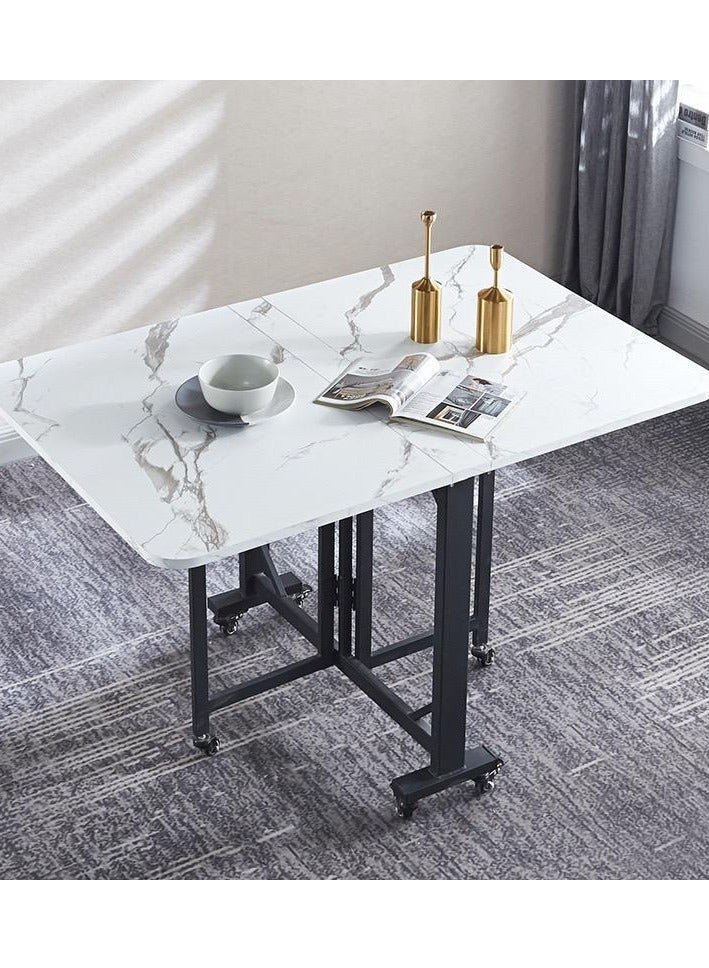 Modern Creative Movable Pulley Dining Tables Nordic new luxury Wooden Folding Table Dining Room Furniture Home Storage Cabinet Dining Table