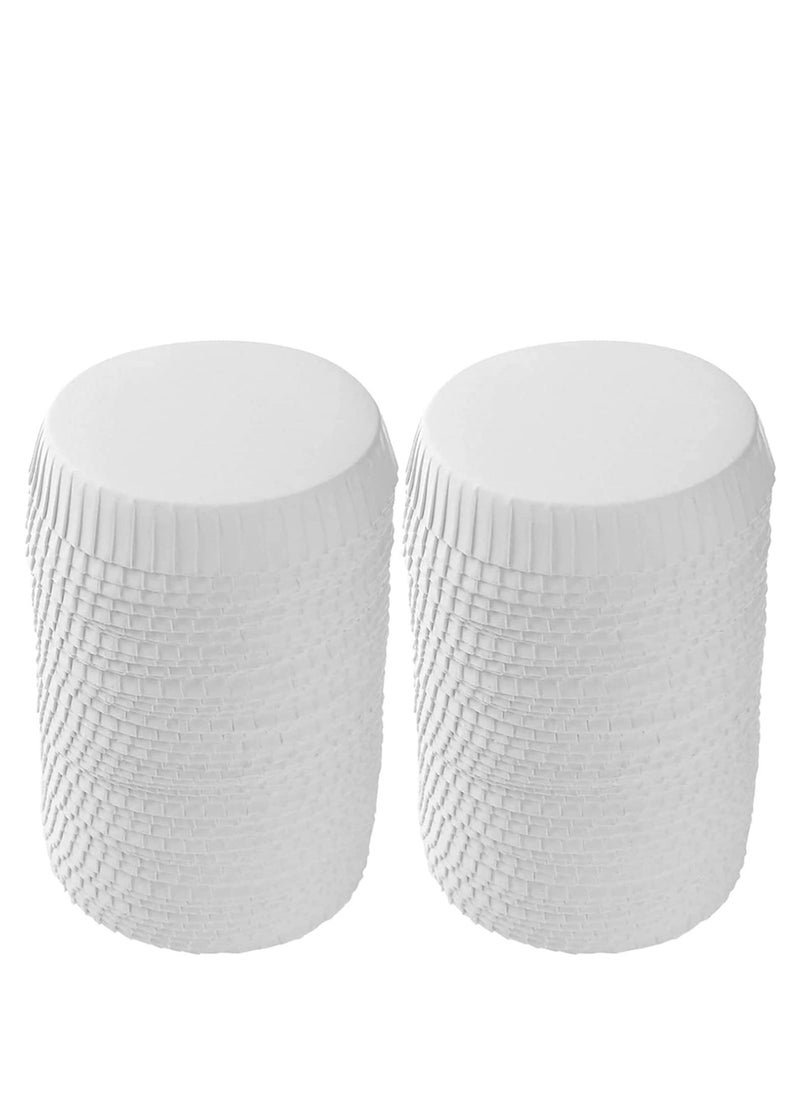 100pcs Recycled Paper Cup Lids for Coffee and Tea, Ideal for Travel, Hotels, Coffee Shops, Parties, Weddings, and Home Use, Size 7.5 X 7.5cm