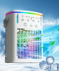 iMESA Portable USB Air Cooler & Humidifier Fan 1000ml with Remote Control, 3 Speed Settings, and Timer for Home or Office