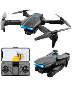 ELTRAZONE E99 Pro Foldable RC Drone with Dual 4K HD Camera WiFi FPV Live Video Quadcopter Featuring Headless Mode Altitude Hold One-Key Takeoff and Landing Gesture Control and 2 Batteries Beginner-Friendly Drone Toy for Adults and Kids