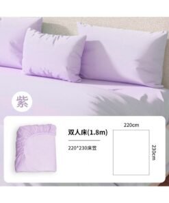 Disposable Bedding Set for Travel and Hotels [purple] double fitted sheet independent bag