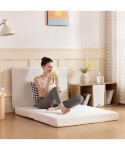 Alternative view of Comfy White Satin Folding Medicated 180 X 90 X 7Cm Portable Classic Mattress