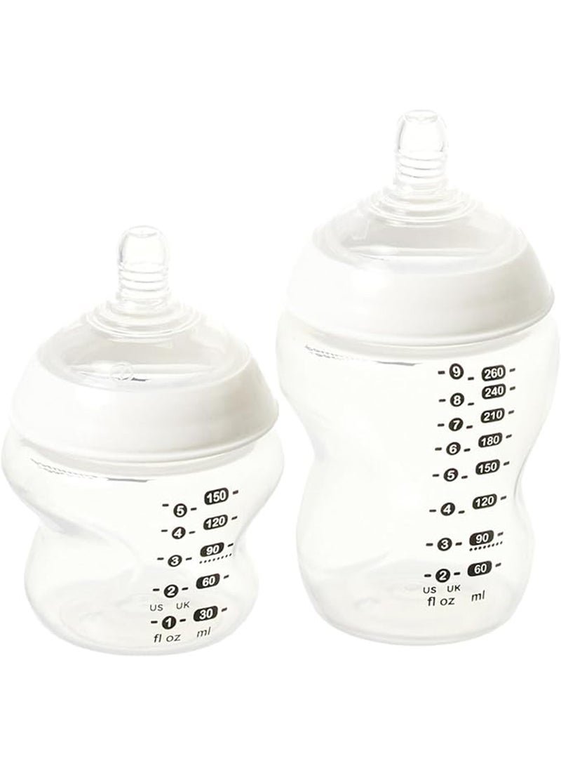 tommee tippee Closer To Nature Newborn Baby Bottle Starter Kit With Anti Colic Valve - Assorted - Image 3