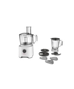 Moulinex Food Processor | Easy Force Food Processor  | 800 W| 6 Attachments | +25 Different Functions | 2 Years Warranty 2.4 L 800 W FP247127 White