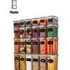MahMir Airtight Food Storage Containers with Lids 24 Pack for Kitchen Organization - BPA Free Kitchen Canisters for Cereal, Rice, Flour & Oats - Free Measuring Spoon , Marker and 24 Labels 24 pcs Pack