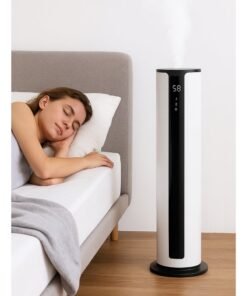 XVersion 9L Smart Tower Humidifier with Remote Control, Adjustable Mist, UV Sterilization, Aroma Diffuser, Sleep Mode & Quiet Operation – Large Capacity Ultrasonic Air Humidifier for Bedroom, Home & Office (White)