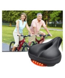 Alissa Comfort Bike Seat with Rear LED Light | Waterproof, Breathable, Dual-Spring Shock Absorption – Universal Fit Bicycle Saddle for Men & Women - Image 5