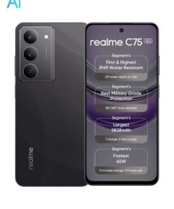 realme C75 5G Dual SIM 8GB RAM 128GB Storm Black - Middle East Version