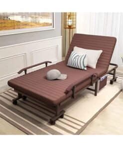 Alternative view of CityRiya-Long Folding Bed Portable Bed Foldable Bed for Camping Rollaway Guest Bed with Mattress for Adults Adjustable Reclining Chairs Fold Up Bed with Memory Foam Mattress