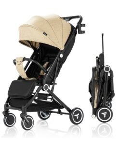 TEKNUM Travel Cabin Stroller With Coffee Cup Holder - Ivory