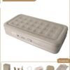 Portable Inflatable Air Mattress with Built-in Electric Pump – Water-Resistant Sleeping Pad Features Fast Self-Inflation & Deflation, Ideal for Home, Guests, Camping, Travel, and Outdoor Use, Assorted Colors
