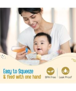 Alternative view of Luvlap Feeding Spoon with Squeezy Food Grade Silicone Feeder Bottle, for Infant Baby, 90ml, BPA Free
