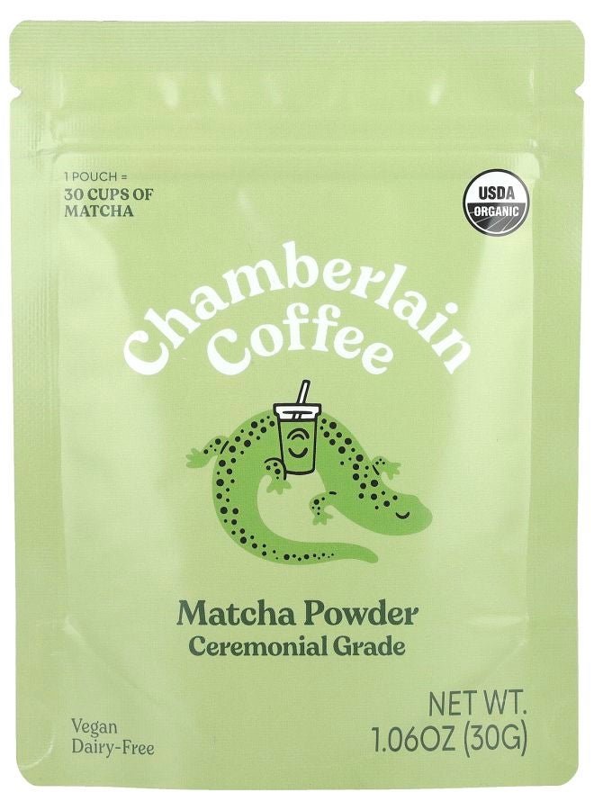Chamberlain Coffee Matcha Powder Ceremonial Grade 1.06 oz (30 g)