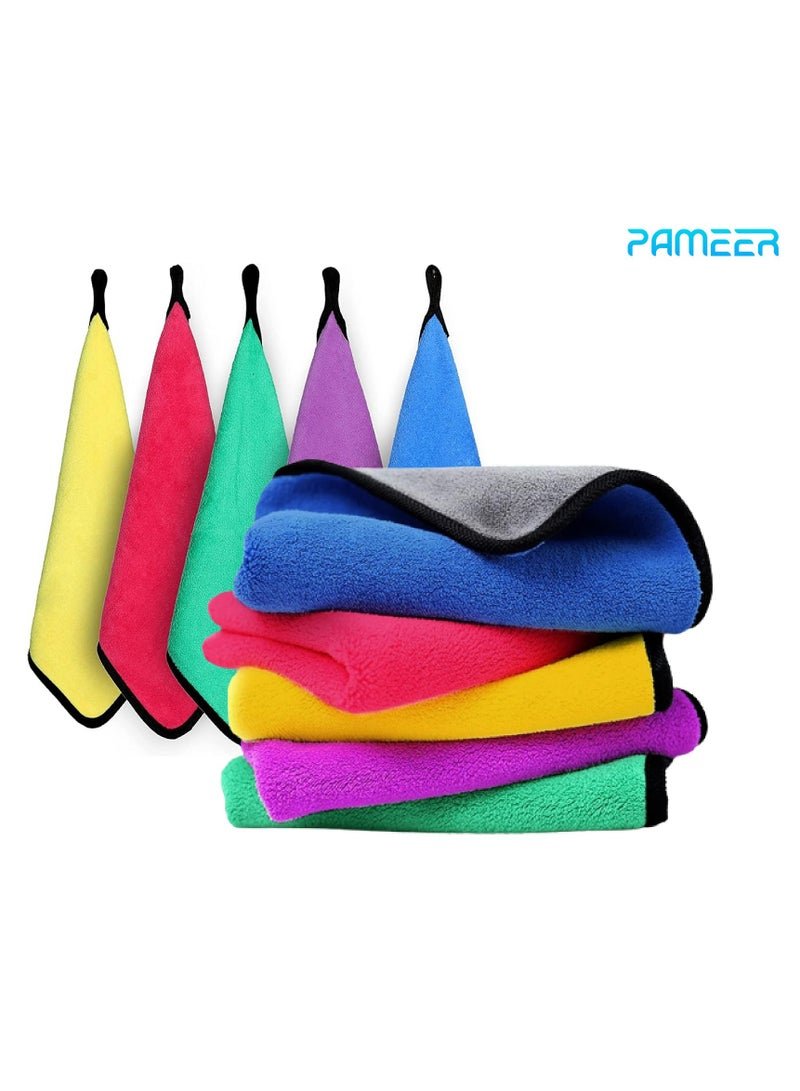 PAMEER 2-Pack Car Towels 40x30cm, Car Drying Towel for Car Cleaning & Detailing, Double Sided Microfiber Cleaning Towel, Microfiber Cleaning Cloth, Multi-Purpose Reusable Cleaning Rags for & Car use.