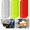 36 Pieces Reflective Decals Reflective Stickers Safety Warning Sticker Tape Waterproof High Strength Night Visibility Adhesive For Helmets Motorcycles 1.18 x 3.25 Inches (3x8 cm)