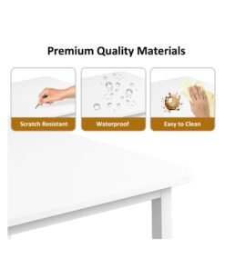 FAMAPY Study Table for Home Office,Writing Desk Office Desk With Storage Layer Computer Desk 120*55*73cm - Image 3