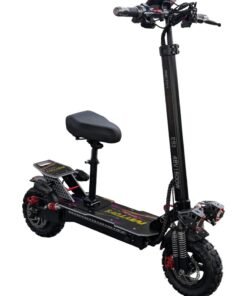 Mytoys High Speed Adult Electric Scooter 1500W Brushless Motor up to 65km/H Speed, 40-45Km Long Range, 48V13Ah Battery, LED Screen Display, Foldable, Dual Front and Rear Shock Absorber with Bluetooth Speaker, 11" Off Road Tires LED Lights, Turn Signals, Colorful LED light standing Deck – MT600