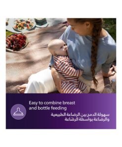 Philips Avent Natural Response Baby Feeding Bottle With Airfree Vent 260Ml | No.1 Brand Recommended By Moms Worldwide |Natural Response Technology Mimics Breastfeeding | Uniquely Designed Nipple Releases Milk Only When Baby Drinks - Image 4