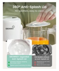 GROWNSY Baby Food Maker with Steam Basket, One Step Baby Food Processor Steamer Puree Blender Grinder Mills Machine, Auto Cooking Grinding and Sterili-zing for Healthy Homemade Baby Food, BPA-Free - Image 4