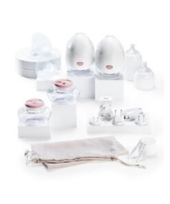 tommee tippee Double Wearable Electric Breast Pump – Hands-Free, Silent, Comfortable Milk Pump for Breastfeeding, Portable & Smart App-Controlled – Breastmilk Collector with 150ml Bottles