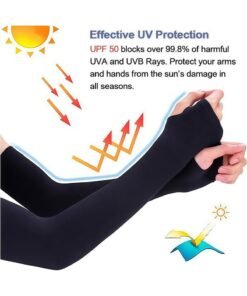 Alternative view of Lets slim UV Sun Protection Arm Sleeves, UPF 50 Sports Cooling Arm Compression Sleeves for Men Women Teenager，6pairs