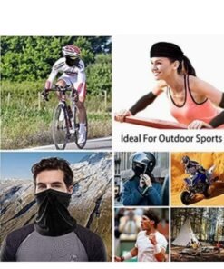 WOSAWE 3-Pieces Neck Gaiter Mask  for Men Women Bandana Face Cover Scarf Cycling Outdoors Sports Soft Elasticity Quick-dry with Cooling Ice Silk Arm Sleeves Summer UV Sun Protection - Image 4