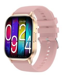 RollsTimi  Men's Smart Watch Women 2.01" AMOLED Waterproof Small Smartwatch for Men Women Fitness Tracker Heart Rate Sleep Monitor Activity Tracker for Android and iPhone - Pink