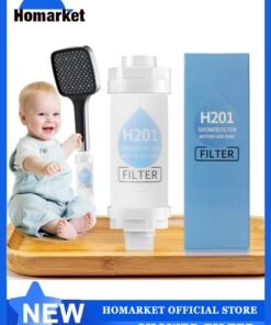 HomarKet Shower Head Filter - Vitamin C Shower Infuser ,Hard Water Softener, Chlorine & Fluoride Shower Filter, Water Purifying Filtered Shower Head with Beads, Helps Dry Skin & Hair Loss (For Mother and Baby)GC4123Z