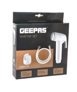 GEEPAS Shattaf Set, 1.2m Net Thread PVC Hose, GSW61109 | Handheld Sprayer for Bathroom with Anti-leaking Hose | Multi-function for Baby Cloth Diaper Sprayer, Pet Shower