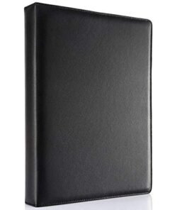 Filemate A "CLASSIC" Products Filemate MENU Card Folder/Holder for Restaurants or Hotels (4-Ring Clip) (A4 Size: 12.75 x 9.75 inch) (Black)