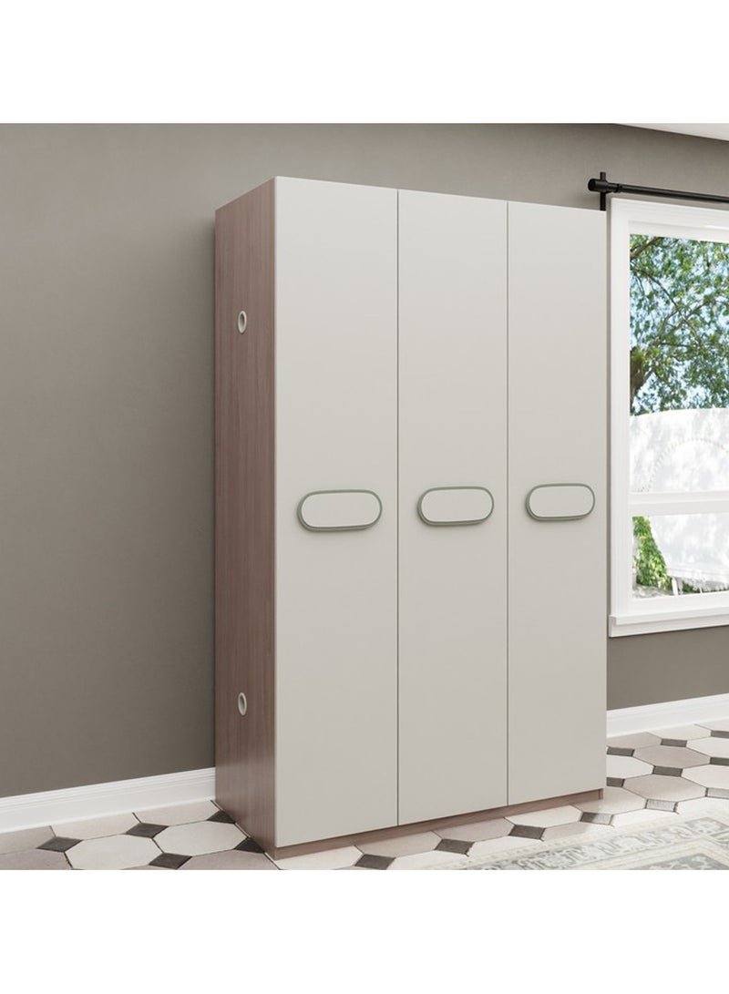 ROYALOAK Chiron 3 Door Wardrobe | HDF Construction | Classic Matte Finish | Modern Design | Durable & Long-lasting | Freestanding Design | Cupboard | Wardrobe for Clothes