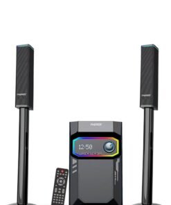 Faster XB8500 2.1 CH Home Theater Multimedia Speaker with Wired Subwoofer 90W Powerful Output - Dedicated Sound Mode, Deep and Thrilling Bass, Dolby Digital Embedded - Multi Color LED Display - Supporting Bluetooth, AUX, USB & Remote