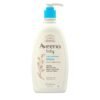 Aveeno Baby Daily Moisture Body Lotion for Sensitive Skin, Hypoallergenic Moisturizing Baby Lotion with Nourishing Oatmeal to Deeply Moisturize Baby's Skin, Fragrance-Free, 18 fl. oz