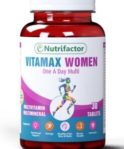 Nutrifactor Vitamax Women’s Multivitamin Tablets with Vitamins A, C, B12, D3, Calcium and Folic Acid, Metabolism Booster and Dietary Supplement for Immune Support and Bone Health - 30 Tablets
