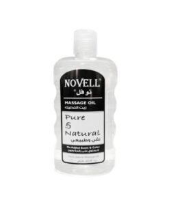 Novell Pure & Natural Massage Oil, 750 ml - 100% Natural, Scent-Free, Non-Greasy Body Oil for Relaxation, Hydration & Skin Softening, Suitable for All Skin Types