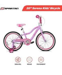 Spartan Serena Bike – 20 Inch, Single Speed, With Training Wheels, Mint Color - Image 3