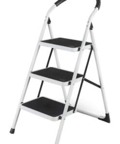 HOMESTAR Aluminum ladder of 3 steps, foldable