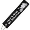 SOLDOUT Embroidery Car Bike Motorcycles Keychain Key Ring Chaveiro Key Fobs for Cars Gifts Friends Cute Fashion Key Ring (Drop A Gear And Disappear)