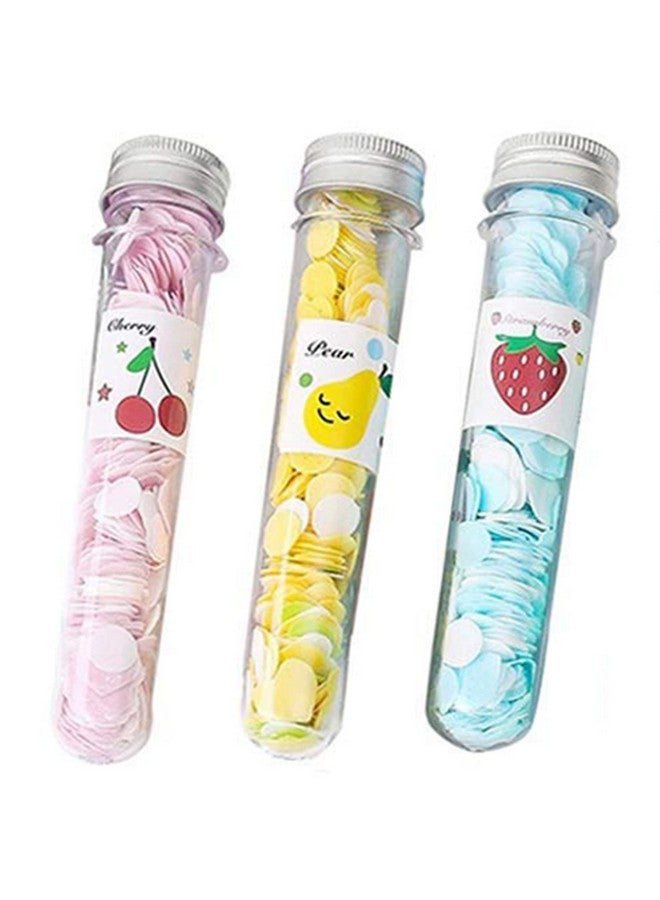 Economical Store 91 Pack of 3 Designer Paper Soap Tube Shape Bottle Paper Soap Clean Soft Bath For Travel, For Personal Hand Washing Disposable Confetti Cleaning (3 Pcs)