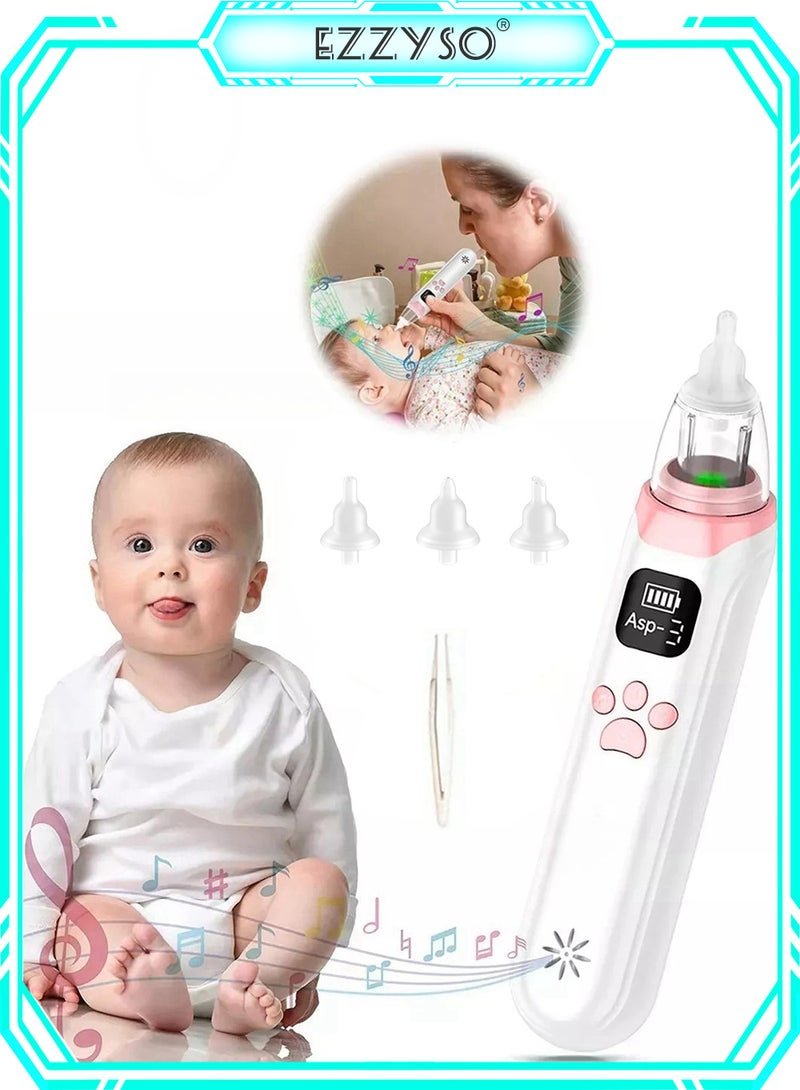 EzzySo Electric Silent Baby Nasal Aspirator Automatic Baby Nasal Aspirator Nasal Vacuum Cleaner For Infant Safety Electric Silent Cleaner