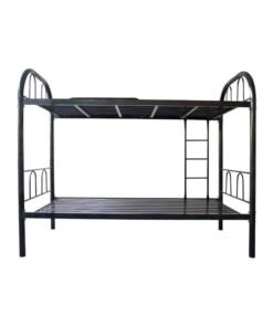 MAF furniture Maf Metal Steel Bunk Bed Maf-113 Heavy Duty Silver & Guard Rails Sturdy For Home, Baby Home, Apartment Studio Room Size 90X190 Cm