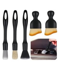 Pack of 5 Car Detailing Brush, Cleaning Brush, Car Interior Cleaning Soft Brush, Soft Bristles Detailing Brush, Dust Clean Brushes, No Scratches, for Car Interior and Car Care