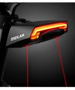 Alternative view of Meilan X5 Smart Bike Tail Light Wireless Turn Signals Automatic Brake Light Ground Warning Line Remote Control Usb Rechargeable Waterproof Safety Warning Rear Back Cycling
