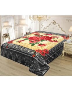 Stargold Double Ply Premium Korea Quality Blanket Made by 100% Polyester SPUN YARN Obtained from Virgin Polyester Which is Suitable for winter and Rainy Season 220*240CM 10LBS