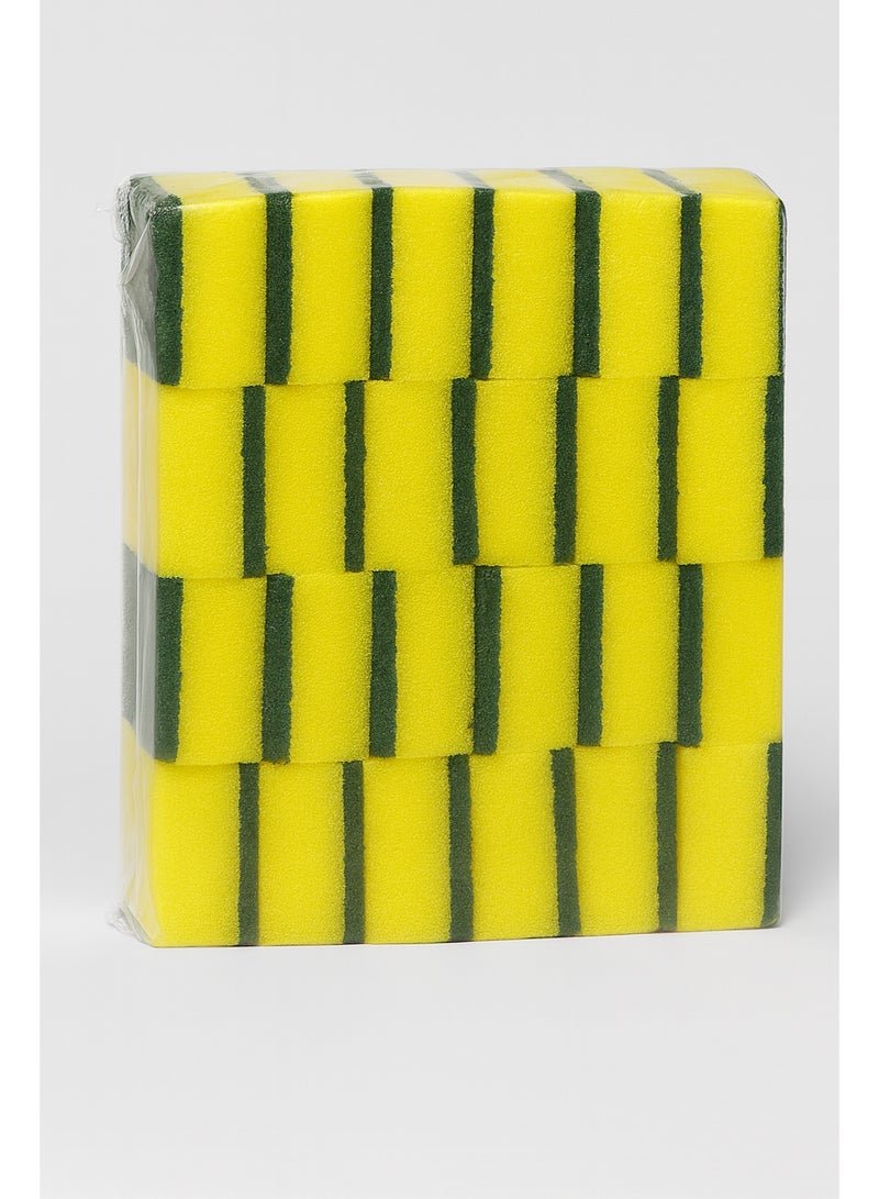 24 PCS Premium Sponge, Suitable for Kitchen And Home, Car, Tableware Sponges, Apartments, Hotels And Other Places Transform your cleaning routine with this 24 Piece Premium Dishwasher Sponge Set, designed for ultimate efficiency and durability. Each sponge is thoughtfully crafted with a dual-layer construction, featuring a soft, non-scratch foam side for gentle cleaning and a robust abrasive surface to tackle the toughest stains and grime. Whether you're cleaning delicate glassware, non-stick cookware, or stubbornly dirty pots and pans, these sponges are your reliable solution. Ideal for everyday use, this versatile set is suitable for cleaning a variety of surfaces, including dishes, utensils, countertops, sinks, tiles, and more. The heavy-duty material composition ensures long-lasting performance, while the quick-drying technology prevents odors, mold, and bacteria buildup, keeping your kitchen fresh and hygienic. Designed for comfort and convenience