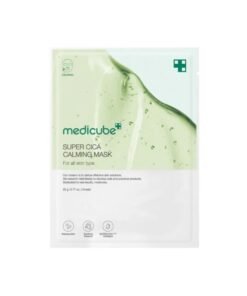 Medicube Super Cica Calming Mask (1EA) for Sensitive & Irritated Skin, Soothing Hydrating Sheet Mask for Redness Relief & Deep Moisture Facial Mask for Calming Stressed Skin